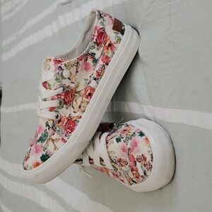 Blowfish Flower Jean Slip-on Sneakers Sz 6.5